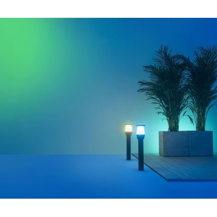 WiZ - LED RGBW dimbare buitenlamp ELPAS LED/4,8W/12/230V 2700-5000K IP65 Wi-Fi