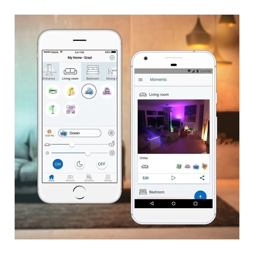 WiZ -LED RGBW Dimbare hanglamp aan een snoer ELIXIR LED/15W/230V 2200-6500K Wi-Fi + afstandsbediening