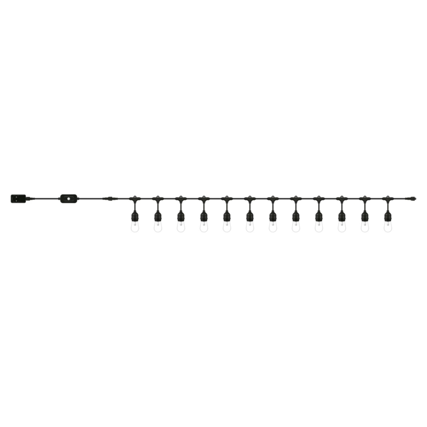 WiZ - LED RGBW Dimbare Lichtketting voor Buiten 12xLED 14,4m IP65 2700-5000K Wi-Fi