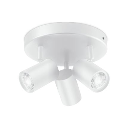 WiZ - LED RGBW dimbare inbouwspot IMAGEO 3xGU10/4,9W/230V 2200-6500K Wi-Fi CRI 90 wit