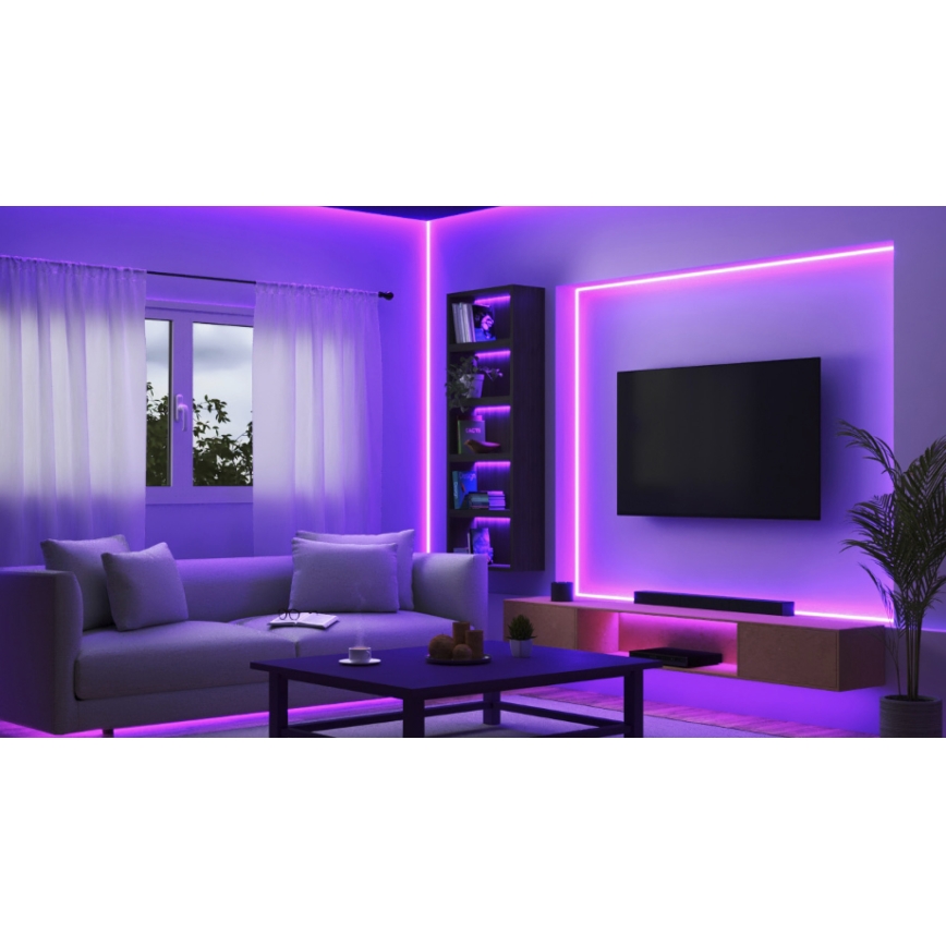 WiZ - LED RGBW dimbare strip 10m LED/12W/230V 2700-6500K Wi-Fi