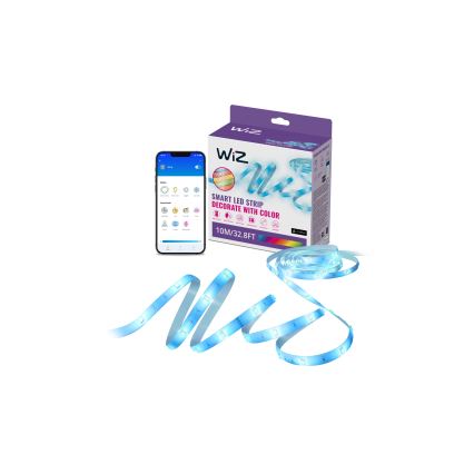 WiZ - LED RGBW dimbare strip 10m LED/12W/230V 2700-6500K Wi-Fi
