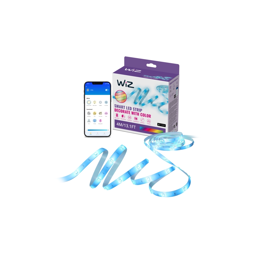 WiZ - LED RGBW dimbare strip 4m LED/6,5/230V 2700-6500K Wi-Fi