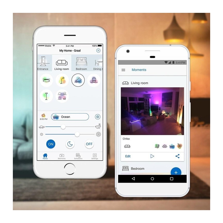 WiZ - LED RGBW Dimbare badkamer plafondlamp STELLAR LED/23W/230V 2200-6500K IP23 Wi-Fi + afstandsbediening