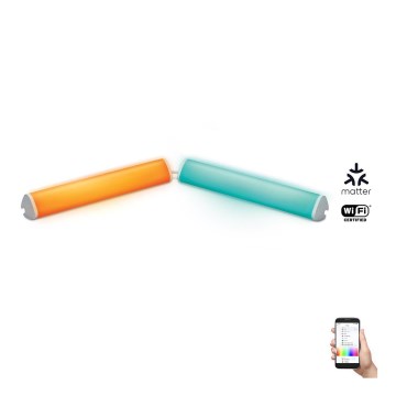 WiZ - SET van 2 dimbare LED RGBW lampen BAR LED/5,5W/230V 2200-6500K Wi-Fi