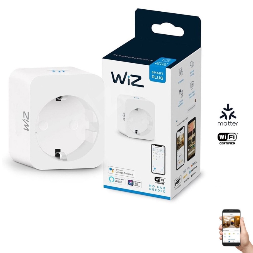 WiZ - Slim stopcontact F 2300W Wi-Fi SCHUKO