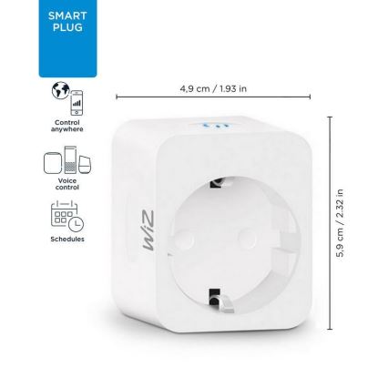 WiZ - Slim stopcontact F 2300W Wi-Fi SCHUKO