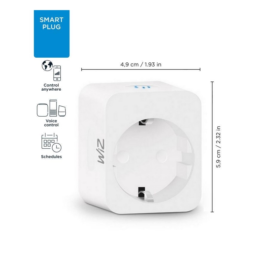 WiZ - Slim stopcontact F 2300W Wi-Fi SCHUKO