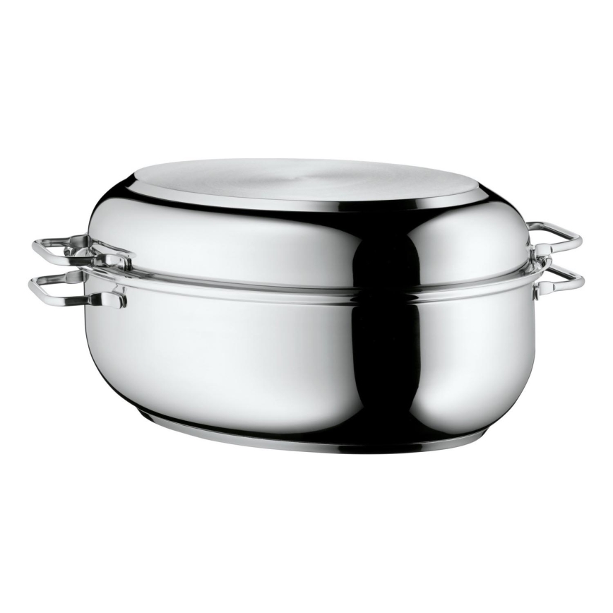 WMF - Ovale braadpan met een deksel  41x28,5 x18 cm roestvrij