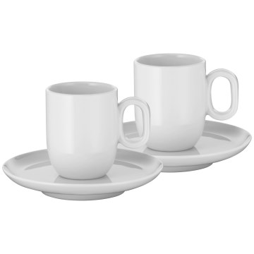 WMF - SET 2x Espresso kopje met schotel BARISTA wit