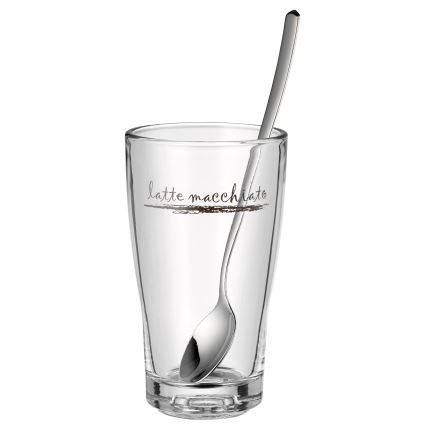 WMF - Set glazen en lepels voor latte macchiato CLEVER & MORE 6 st.