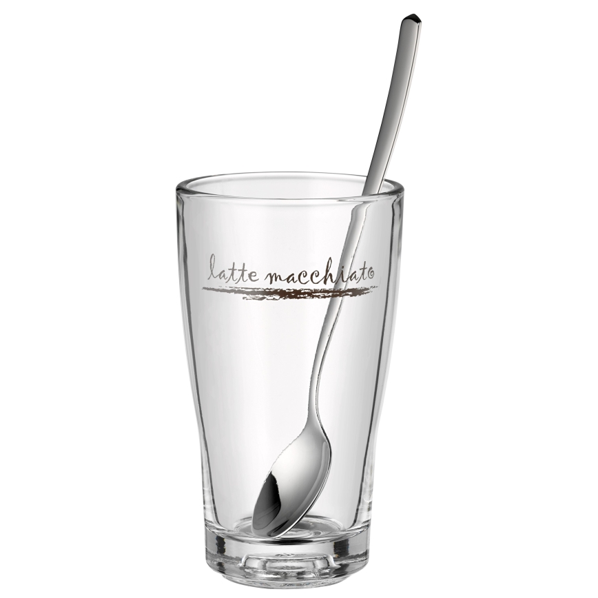 WMF - Set glazen en lepels voor latte macchiato CLEVER & MORE 6 st.