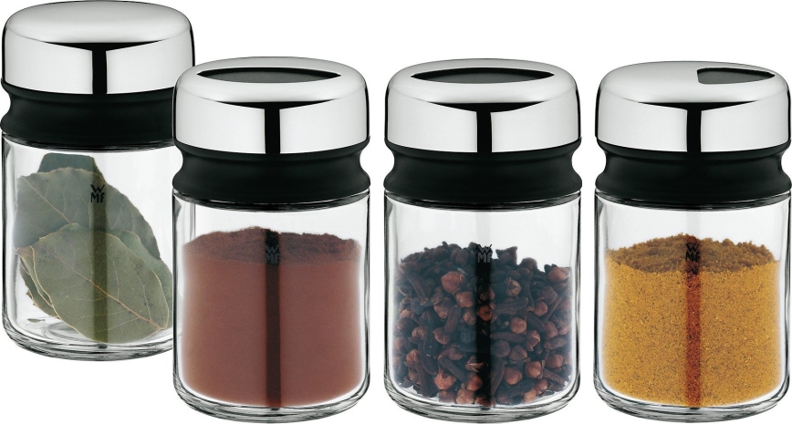 WMF - Set kruidenpotjes 4 stuks DEPOT 9,5 cm roestvrij