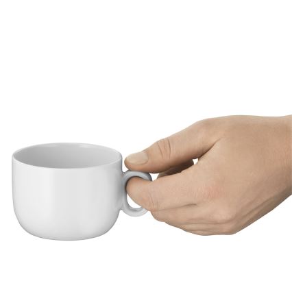 WMF - SET van 2 cappuccinokopjes met schotel BARISTA 160 ml wit