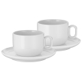 WMF - SET van 2 cappuccinokopjes met schotel BARISTA 160 ml wit