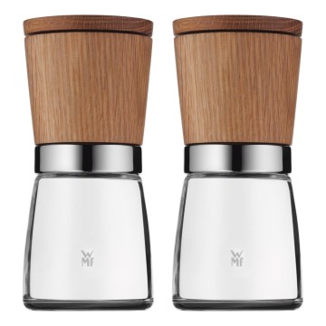 WMF - Set van 2 natuur eikenhouten peper- en zoutmolens