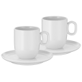 WMF - SET van 2x Café Crème kopje met schotel BARISTA 170 ml wit