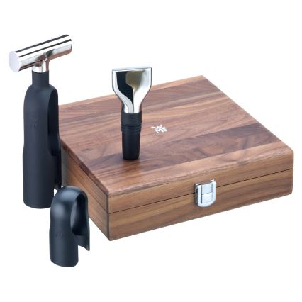 WMF - Sommelier-set, 3-delig, notenhout