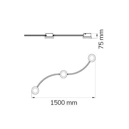 Wofi 10184 - LED dimbare spot LIMA 3xLED/7W/230V 3000K