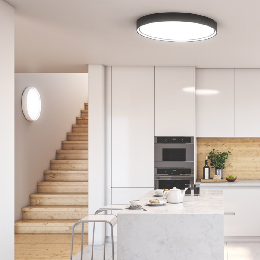 Wofi 11534 - LED dimbare plafondlamp DUBAI LED/27,5W/230V zwart