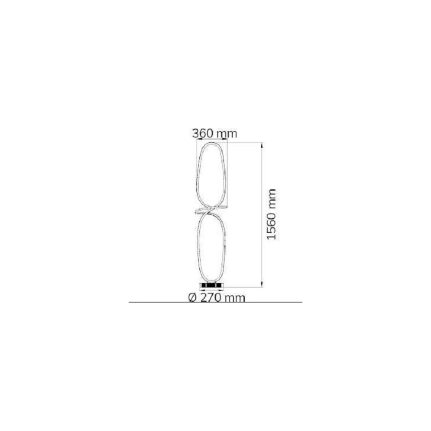 Wofi 11555 - Dimbare LED Staande lamp MADISON LED/51,5W/230V 2700-5500K + afstandsbediening