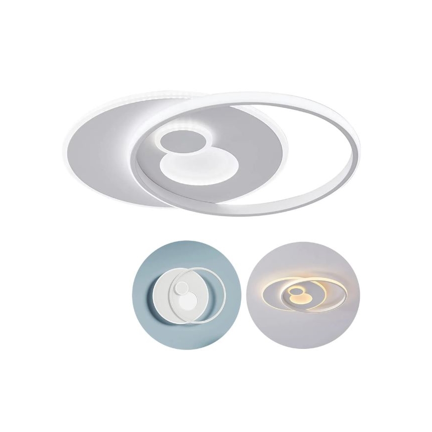 Wofi 11621 - LED dimbare plafondlamp AKON LED/38W/230V 2700-5500K + afstandsbediening