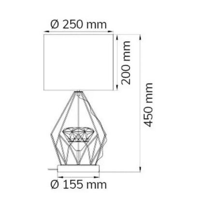 Wofi 11977 - Dimbare LED tafellamp AMY LED/10W/230V