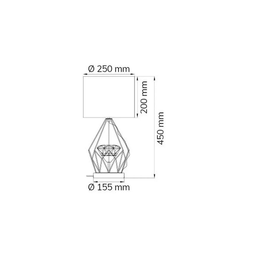 Wofi 11977 - Dimbare LED tafellamp AMY LED/10W/230V