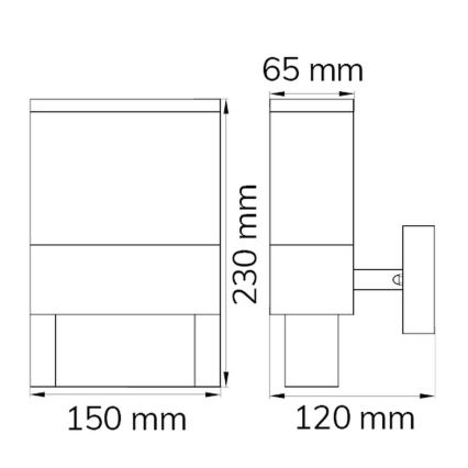 Wofi 12227 - LED Huisnummer DIEGO LED/10,5W/230V 3000K IP54