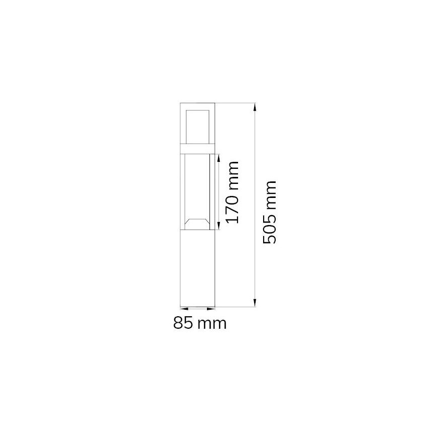 Wofi 12228 - LED Buitenlamp SIERRA LED/10W/230V IP54 50,5 cm