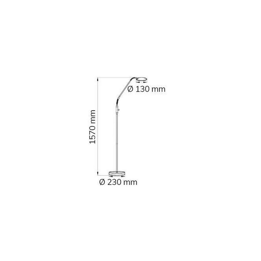 Wofi 3006.01.64.9000 - Dimbare LED Staande lamp TWIN LED/4,6W/230V
