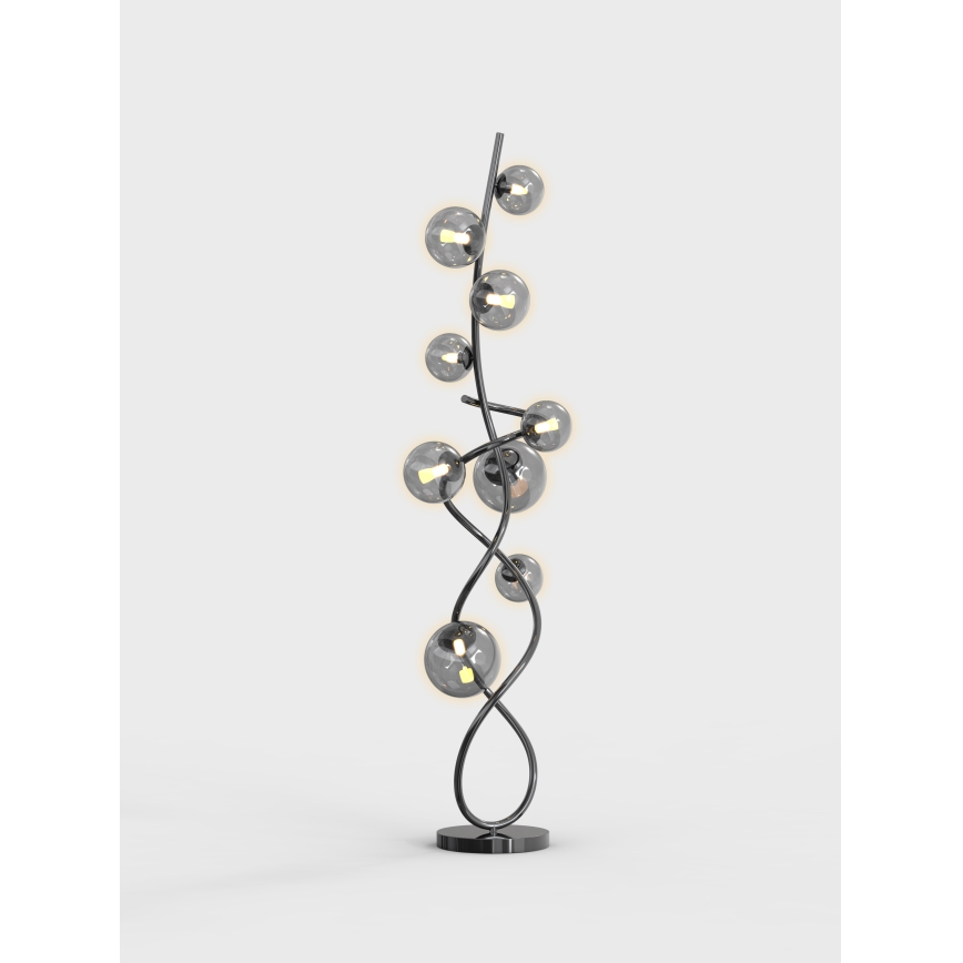 Wofi 3014-905 - Staande LED Lamp NANCY 9xG9/3,5W/230V zwart chroom