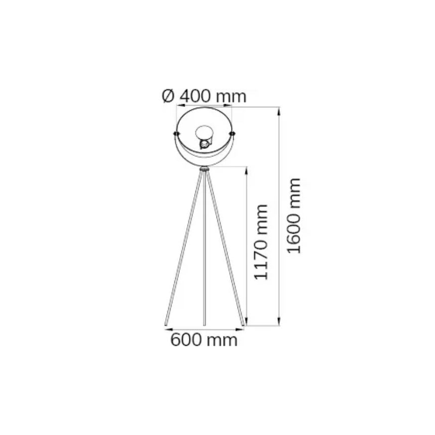 Wofi 3019.01.10.7000 - Staande lamp MONA 1xE27/40W/230V