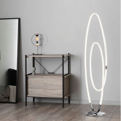 Wofi 3883.01.01.9000 - LED dimbare vloerlamp MIRA LED/53W/230V 3000K