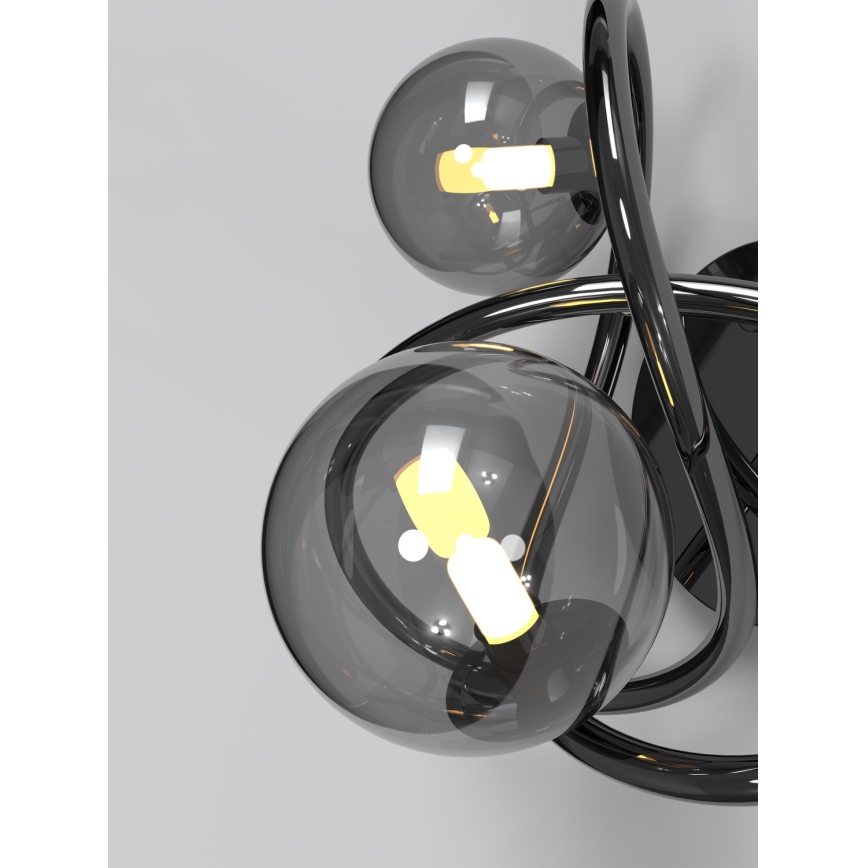 Wofi 4014-205 - LED wand verlichting NANCY 2xG9/3,5W/230V zwart/glanzend chroom