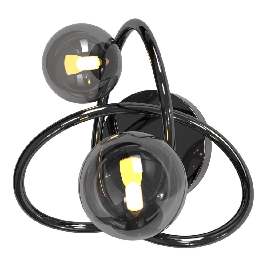 Wofi 4014-205 - LED wand verlichting NANCY 2xG9/3,5W/230V zwart/glanzend chroom