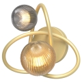 Wofi 4015-204 - LED wand verlichting METZ 2xG9/3,5W/230V goud/grijs