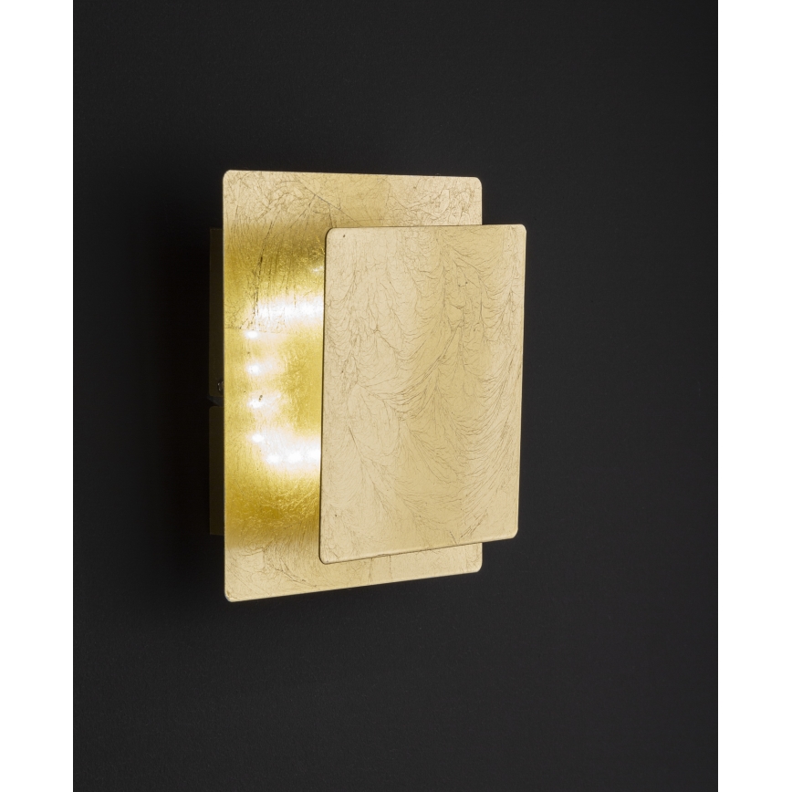 Wofi 4048-101Q - LED wand verlichting BAYONNE LED/6,5W/230V goud