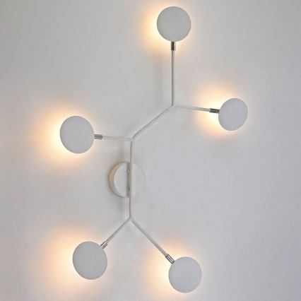 Wofi 446604109000 - LED Wandlamp BELIZE 5xLED/5W/230V 3000K wit
