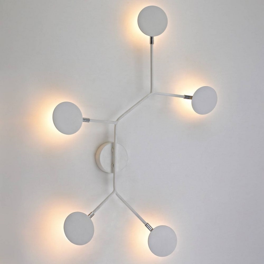 Wofi 446604109000 - LED Wandlamp BELIZE 5xLED/5W/230V 3000K wit