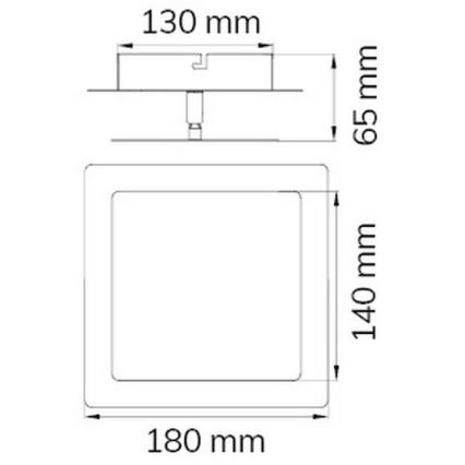 Wofi 451401709000 - LED wand verlichting FEY LED/8W/230V chroom