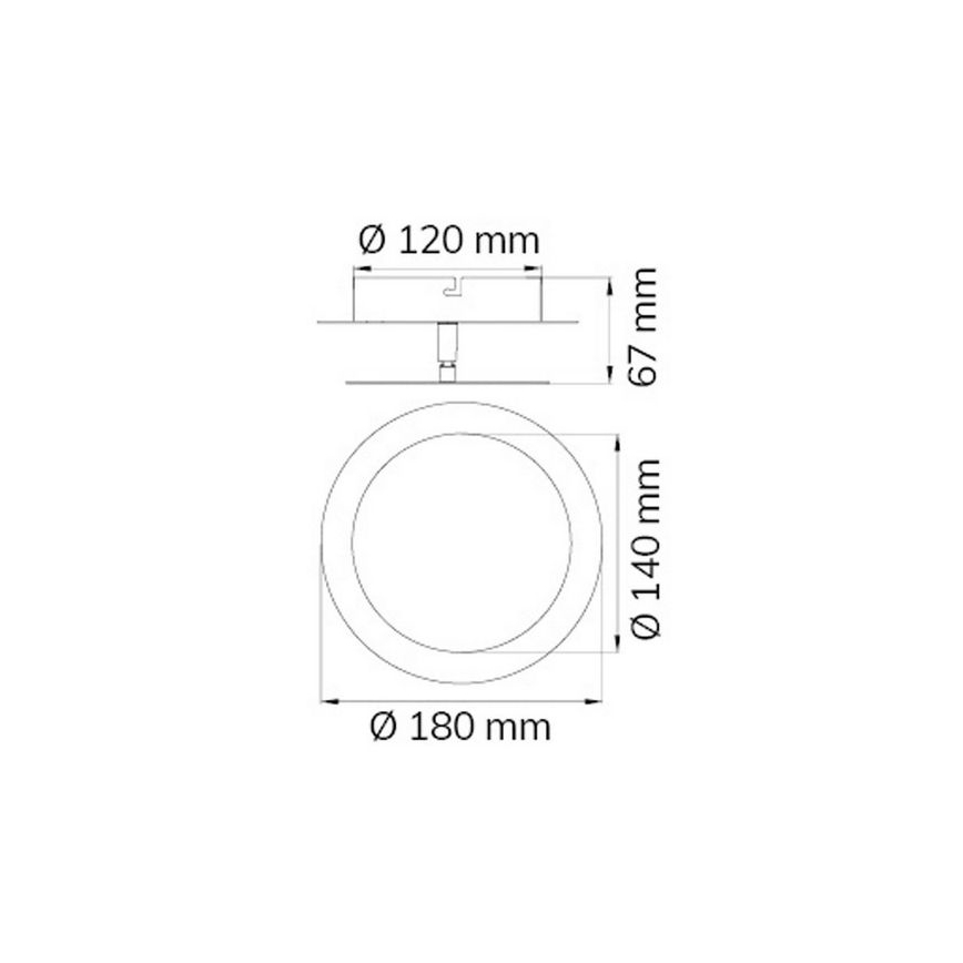 Wofi 451701709000 - LED wand verlichting SLIGO LED/6W/230V mat chroom