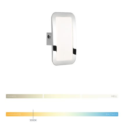 Wofi 4526.01.01.6000 - LED dimbare wandlamp SAGA LED/8W/230V