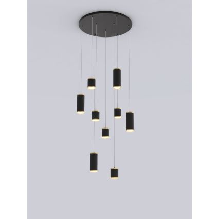 Wofi 5003-904 - Dimbare LED hanglamp aan een koord TOULOUSE LED/57W/230V zwart/goud