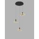 Wofi 5016-304 - Dimbare LED hanglamp aan een koord BREST LED/26W/230V zwart/goud