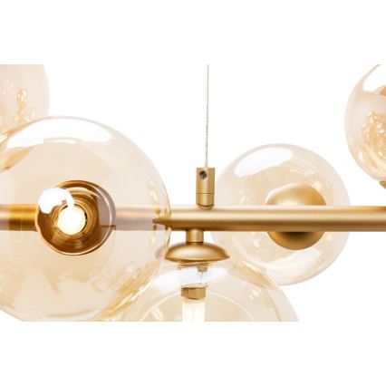 Wofi 6014.10.14.9000 - LED Hanglamp aan een koord VILLA 10xG9/3W/230V goud