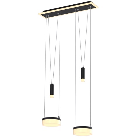 Wofi 6054-502 - Dimbare LED hanglamp aan een koord JESSE LED/21W/230V zwart