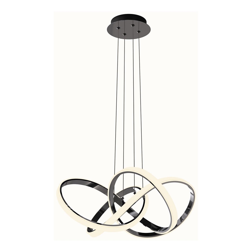 Wofi 6134-105L - Dimbare LED hanglamp aan een koord INDIGO LED/50W/230V zwart/glanzend chroom