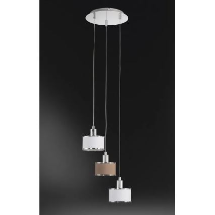 Wofi 619903019000 - Hanglamp aan een koord CIARA 3xE14/28W/230V