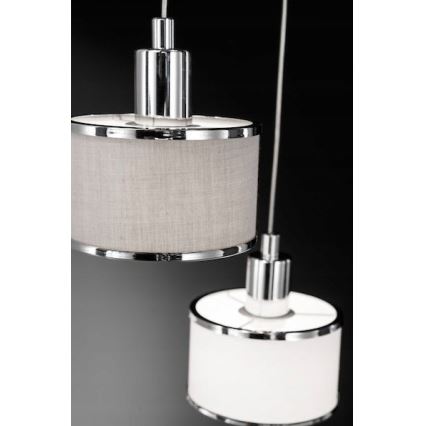 Wofi 619903019000 - Hanglamp aan een koord CIARA 3xE14/28W/230V